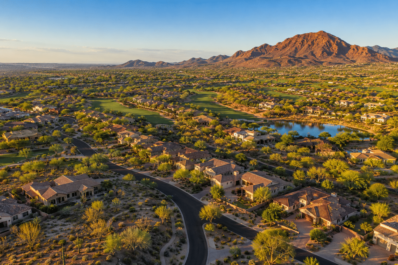 Red Mountain Ranch Mesa AZ master-planned community aerial view