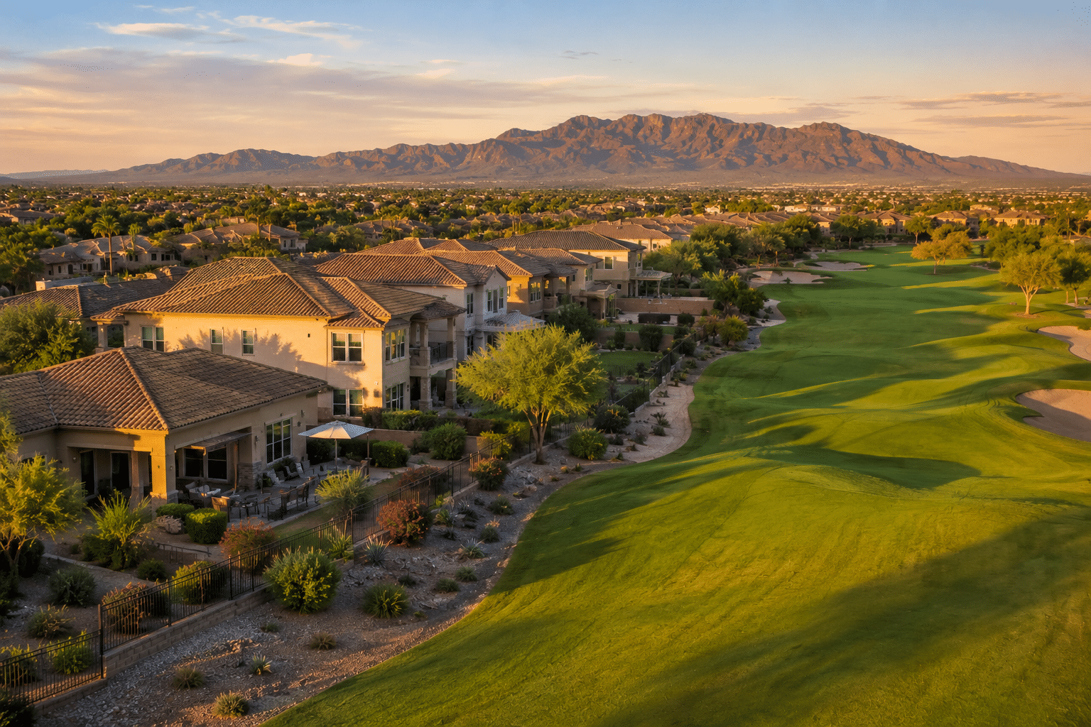 Augusta Ranch homes for sale golf course view lots East Mesa