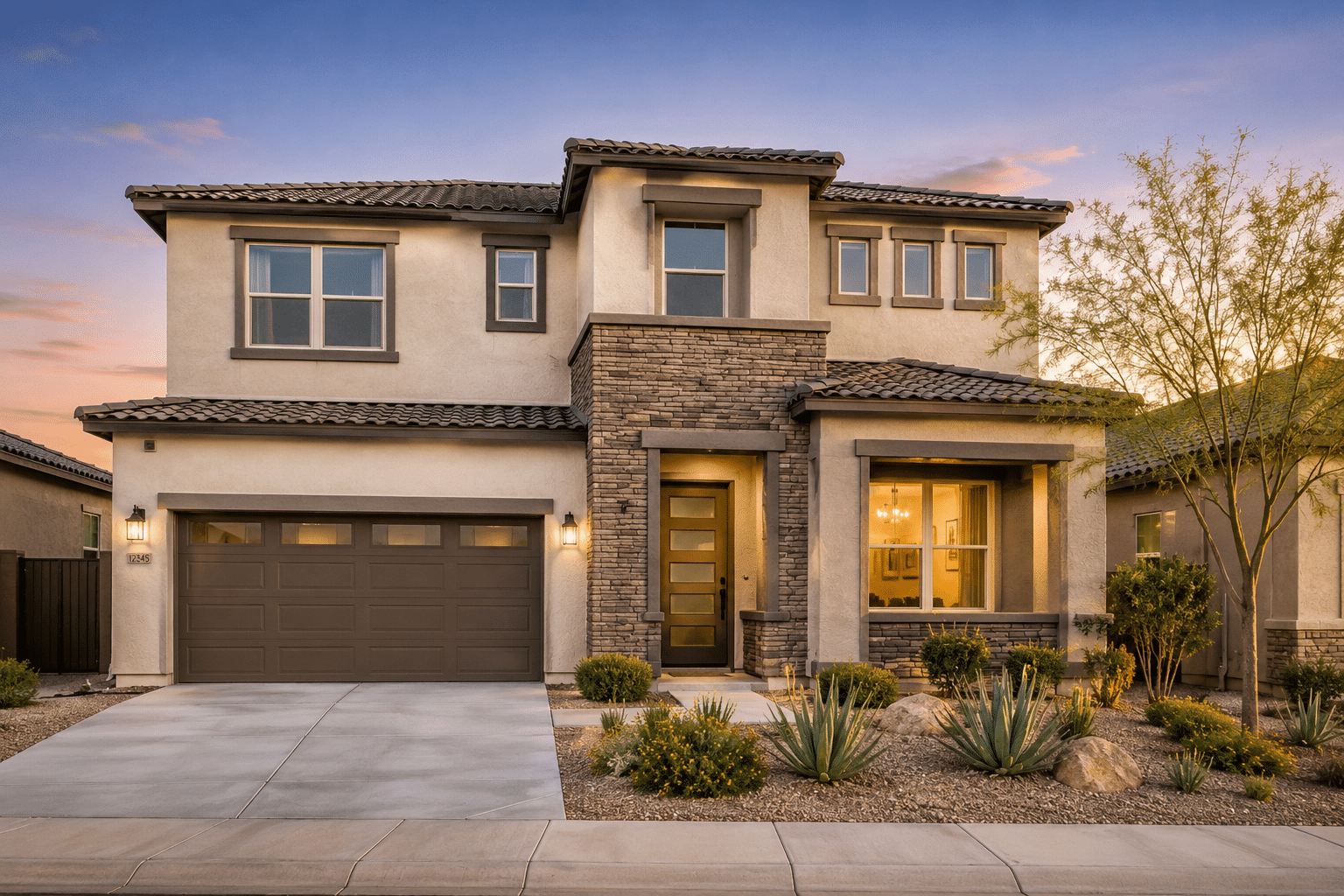 Marlowe homes for sale two-story contemporary desert architecture