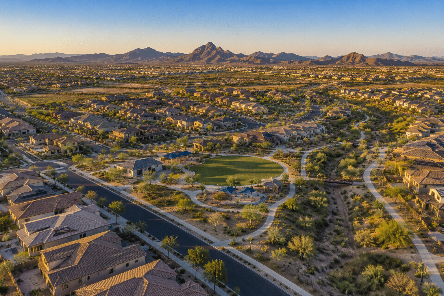 Aloravita Peoria Arizona master-planned community aerial view