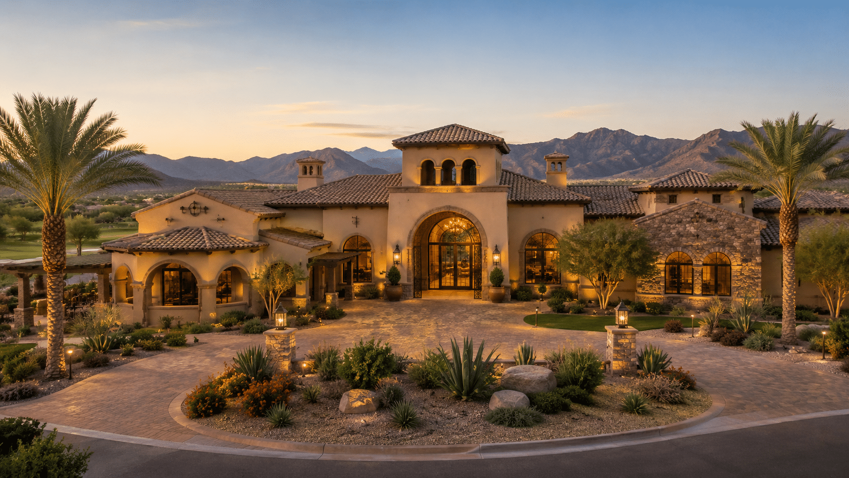 Blackstone Country Club Vistancia clubhouse exterior Hacienda architecture