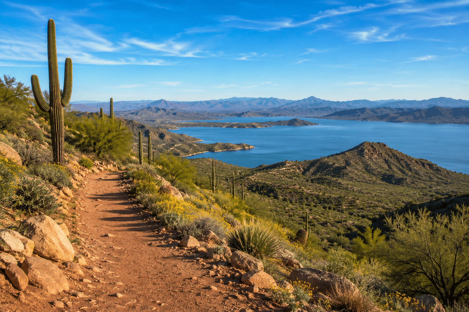 Lake Pleasant Regional Park boating near Cibola Vista North Peoria