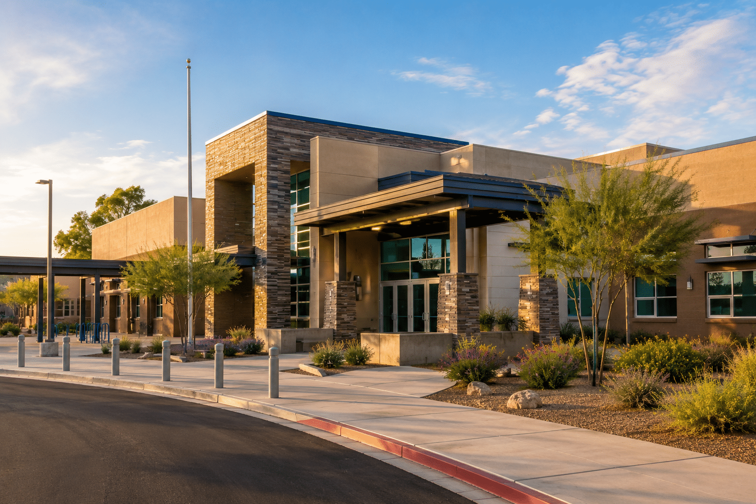 School exterior in Glendale, Arizona, Deer Valley Unified School District
