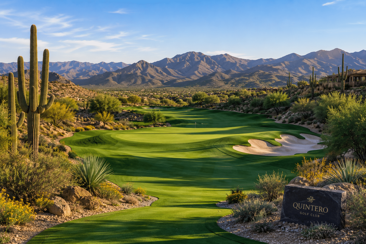 Quintero Golf Club Rees Jones designed fairway North Peoria Arizona