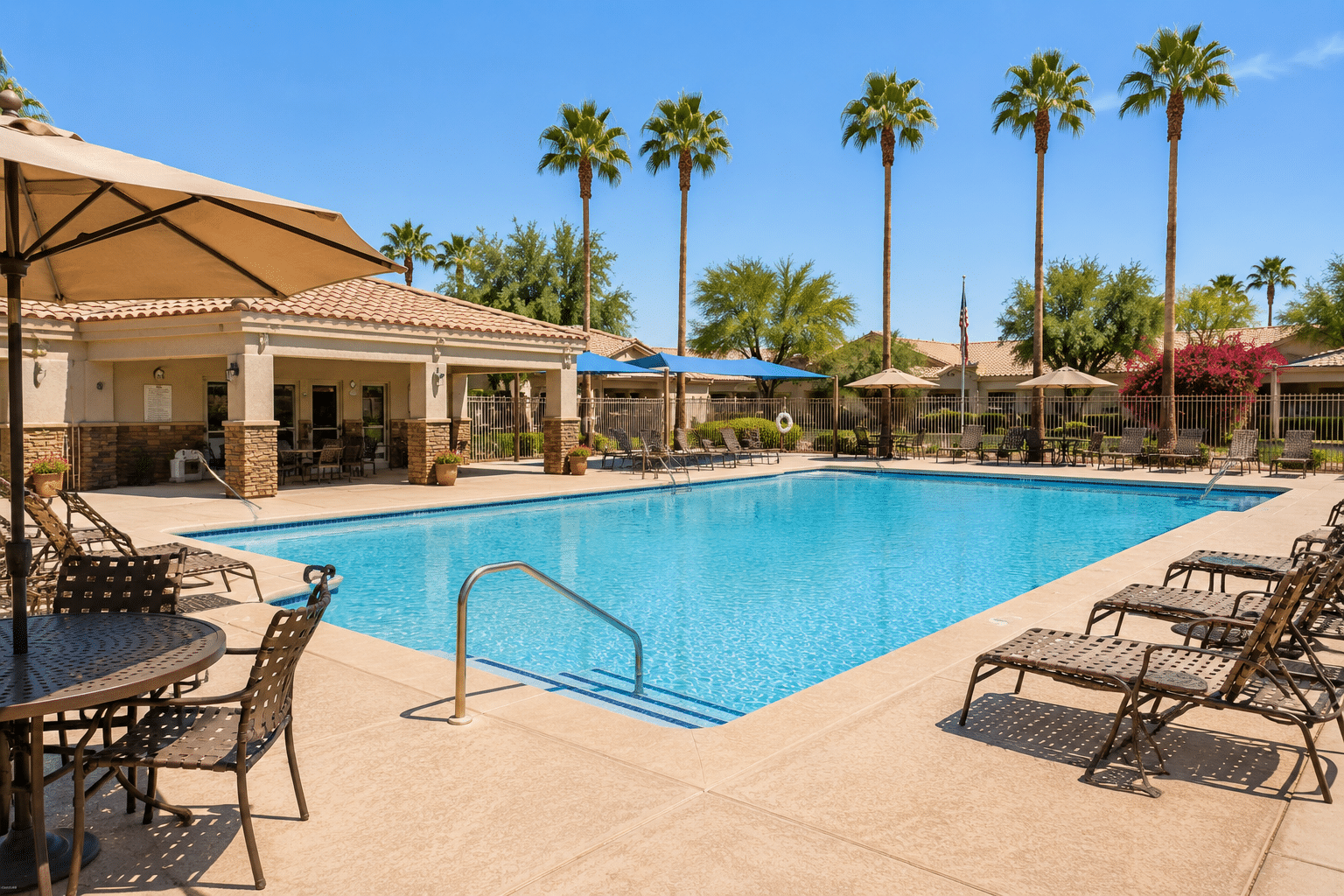 Sun Air Estates community recreation center outdoor pool