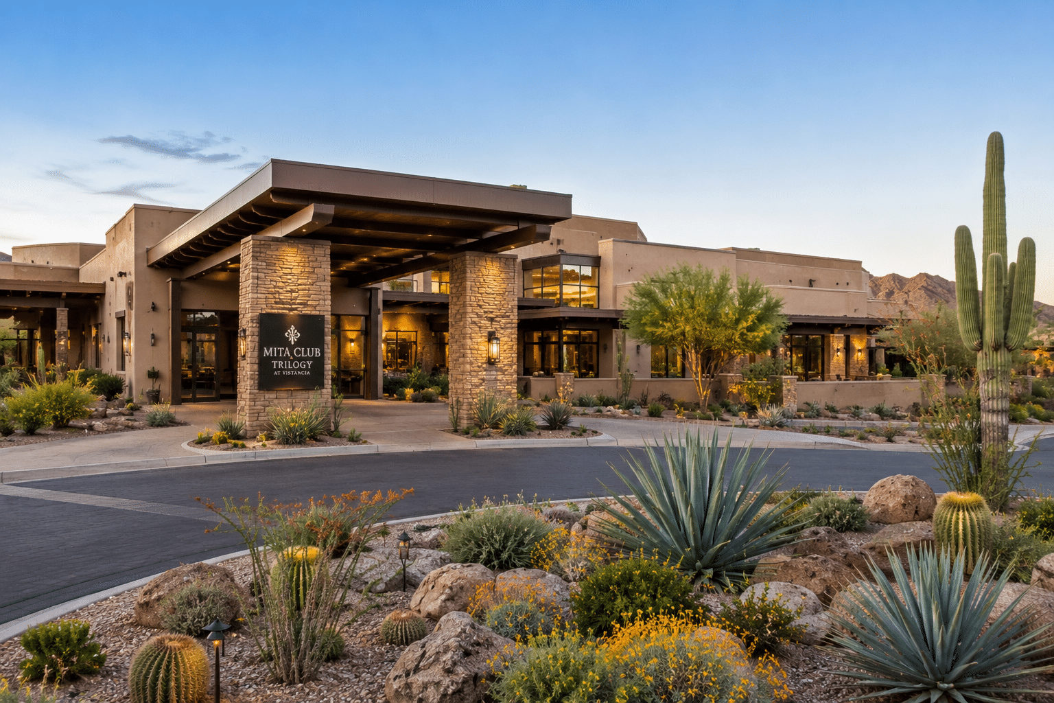 Trilogy at Vistancia Mita Club contemporary clubhouse exterior Peoria AZ