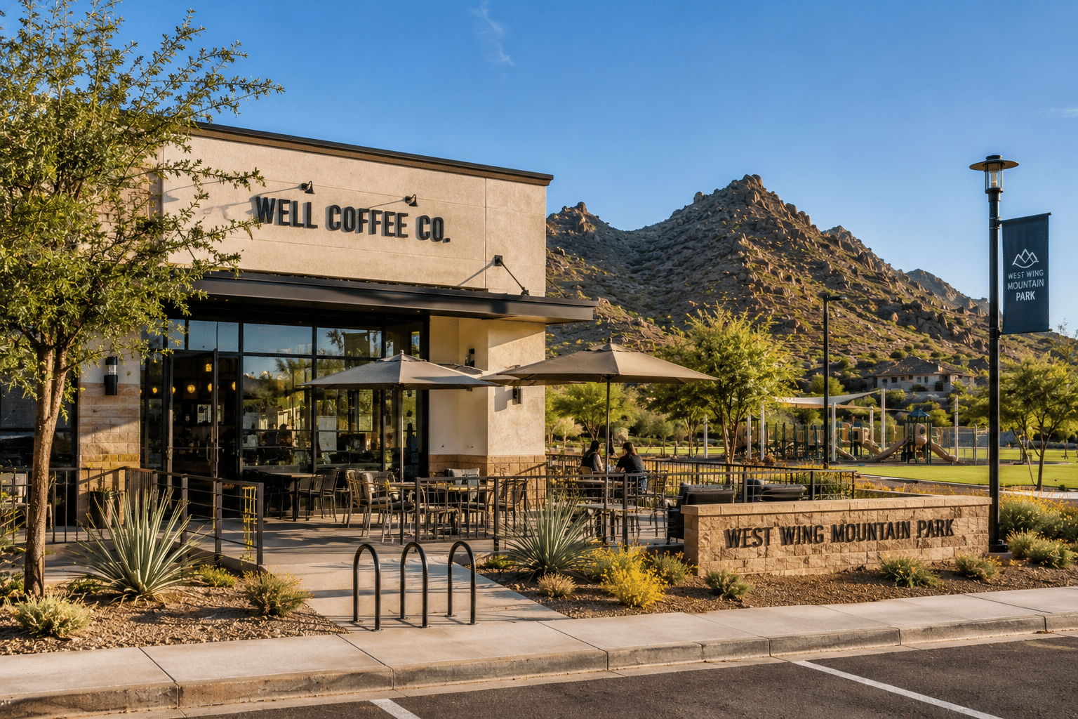 Well Coffee Company West Wing Mountain Park Peoria AZ community gathering