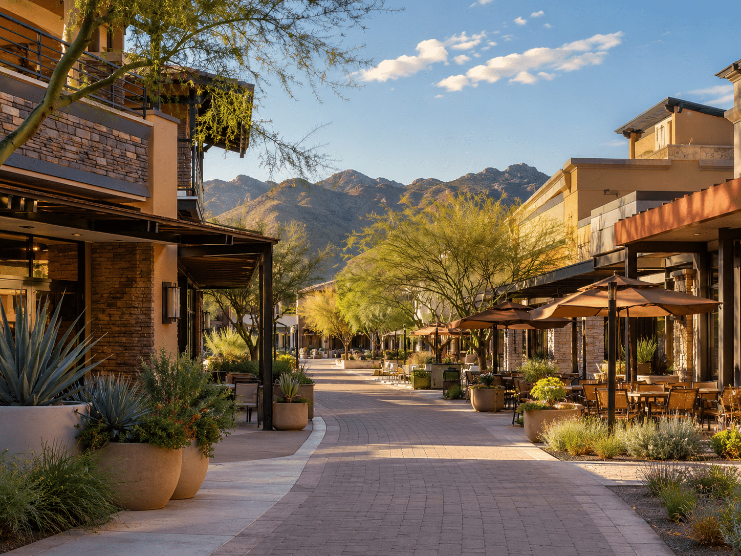 DC Ranch Market Street pedestrian shopping district North Scottsdale