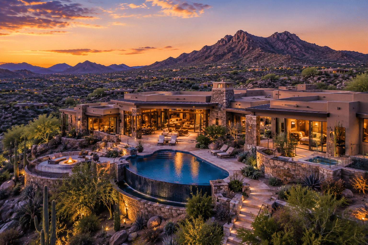 Desert Mountain Scottsdale luxury custom estate with mountain views
