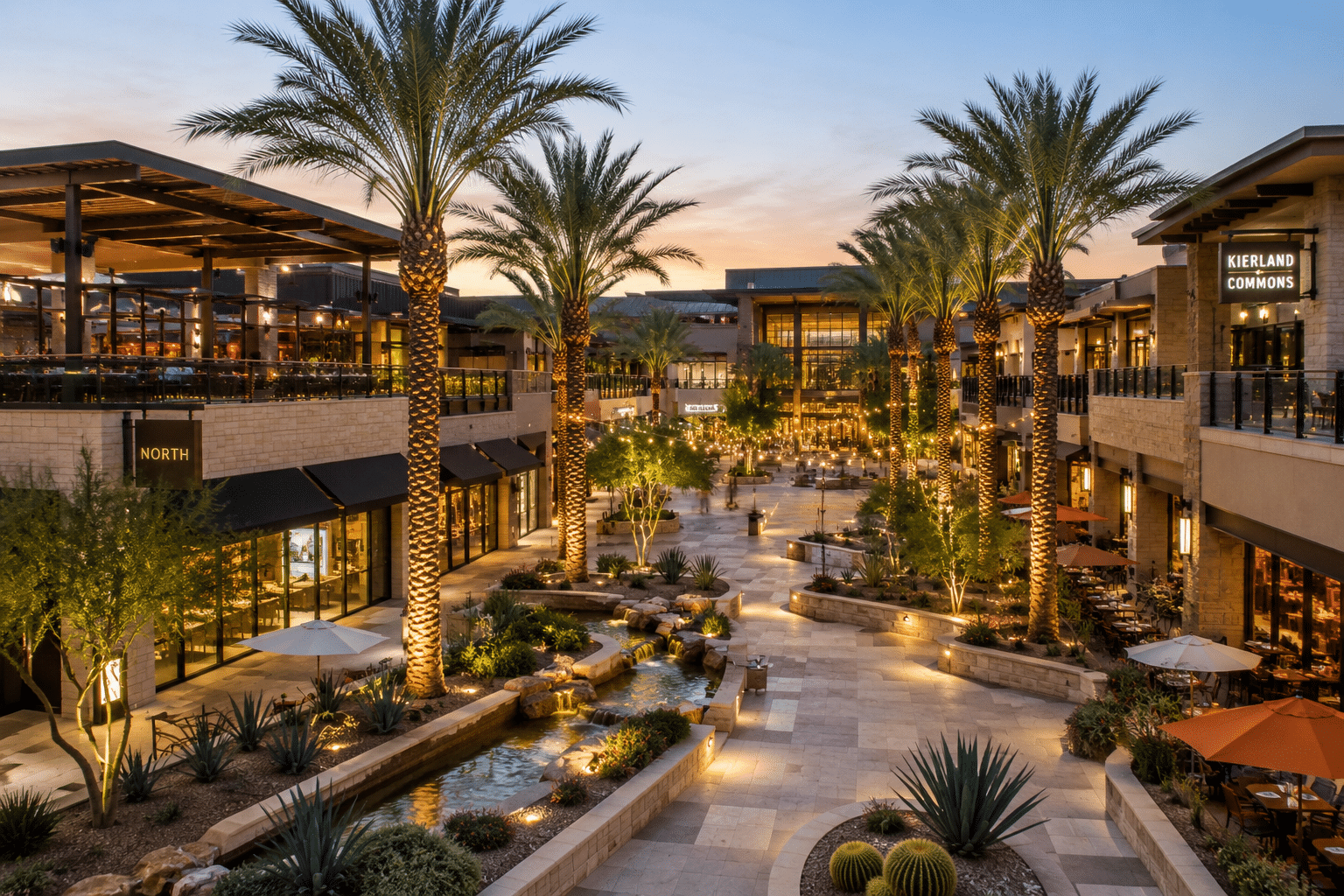 Kierland Commons outdoor lifestyle center Scottsdale Arizona shopping