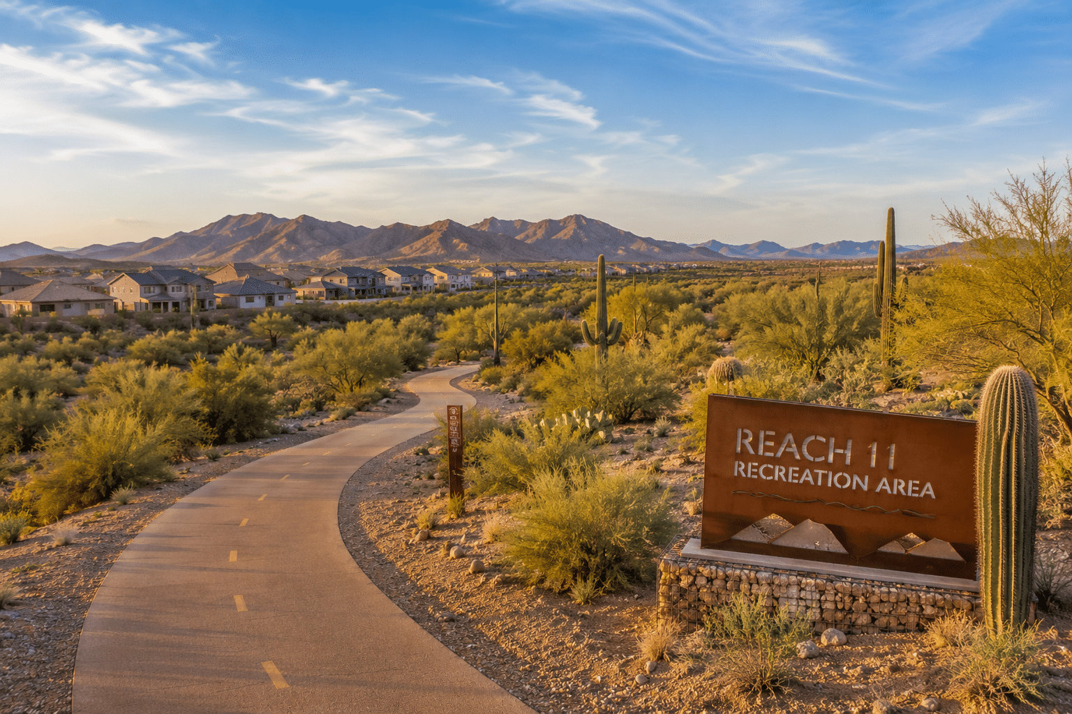 Reach 11 Recreation Area trails adjacent to Sky Crossing Phoenix